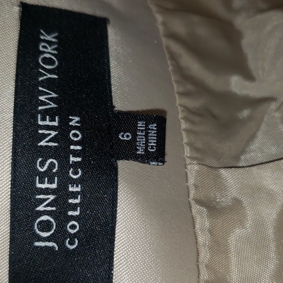 Jones New York Collection Lined Fray Fringe Long Sleeve Jacket Blazer - Picture 7 of 8